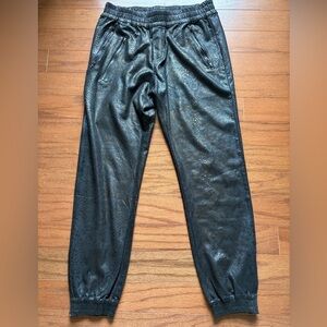 Valiant Faux Leather Snakeskin Joggers – Size Medium
